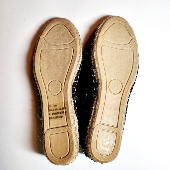 C Label Womens Sequin Flats Espadrille Size 9 New - Picture 3 of 5
